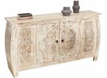 Sideboard Otto Home, Weiß (Antik Cremeweiß), B:166Cm H:85Cm T:40Cm, Sideboards, Sideboard, Kommode, Breite 166 Cm