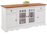 Sideboard Otto Home "Melissa", Gelb (Weiß, Honigfarben), B:169Cm H:85Cm T:45Cm, Sideboards, Sideboard, Kommode, Breite 169 Cm