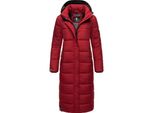 Steppmantel Navahoo "Isalie", Damen, Gr. XXL (44), Rot (Dunkelrot), Oberstoff: 100% Polyester. Futter: 100% Polyester. Wattierung: 100% Polyester. ÄRmelfutter: 100% Polyester, Oversize Wadenlang, ÄRmel Ohne ÄRmelschlitz RippstrickbüNdchen Mit Innenliegendem Gummizug, MäNtel Steppmantel, Zeitloser Wintermantel Mit Abnehmbarer Kapuze