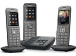 Schwarzes trio dect-schnurlostelefon mit anrufbeantworter Gigaset GIGACL660ATRIO