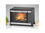 ROMMELSBACHER Minibackofen BG 1550 Back/Grill-Ofen, schwarz, B:48,5cm H:34cm T:38cm, Minibacköfen, Minibackofen
