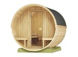 Fasssauna WEKA 198, beige, ohne Ofen, (ohne Ofen), Saunen