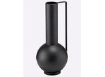Dekovase, schwarz, B/H/T: 19cm x 41cm x 19cm, Vasen