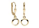 Paar OhrhäNger Jobo "Kreis-Ohrringe", Gold (Gelbgold 333), Ohrringe, Damen, Gelbgold 333, 333 Gold