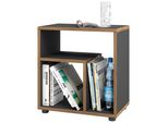 Couchtisch Vcm "Holz Beistelltisch Couchtisch Sofatisch Zeito", Braun (Anthrazit, Honig, Eiche), B:50Cm T:30Cm, Tische, Couchtisch