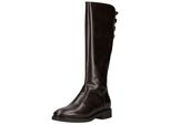 Stiefel Nero Giardini "Nero Giardini Stiefel Leder", Damen, Gr. 38, Braun (Dunkelbraun), Leder, Schuhe Stiefel