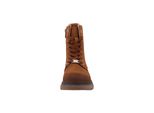 Stiefel Tom Tailor "Tom Tailor Tall Boots", MäDchen, Gr. 39, Cognac, Polyurethan, Unifarben, Schuhe Stiefel