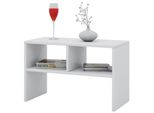 Couchtisch Vcm "Holz Beistelltisch Couchtisch Sofatisch Nachto S", Weiß, B:63Cm T:30Cm, Tische, Couchtisch