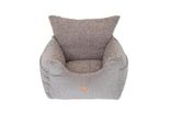 PET & Co. Pet & Co Hunde Autositz Harry Luxus grau/ grau