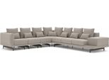 Wohnzimmer Luxus Einrichtung Ecksofa L-Form Polstermöbel Sofa Couch