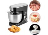 Mischer aus Edelstahl, 3-in-1-Standmixer, Küchenmixer, Teig-Standmixer mit Rutschfeste Füße