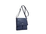 UmhäNgetasche "Flechty", Damen, Gr. B/H/T: 24Cm X 24Cm X 4Cm Onesize, Blau, Polyurethan (Pu), Collezione Alessandro, Taschen UmhäNgetasche, Mit Vielen FäChern, In Flechtoptik