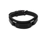 Armband Fossil "Schmuck Geschenk Metall, Leder, Textil Machine", Edelstahlfarben, Schwarz, ArmbäNder, Damen, 26Cm, Edelstahl Leder Textil, Edelstahl, Leder, Textil, Armband
