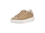 Plateausneaker Marc O'polo "Marc O'polo Sneaker Veloursleder", Damen, Gr. 39, Beige (Sand), Veloursleder, Schuhe Plateausneaker