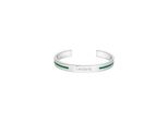 Armreif Lacoste "Adventurer", Silber (Edelstahlfarben, GrüN), ArmbäNder, Damen, Edelstahl, Armreif
