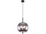 Globo Lighting HäNgeleuchte "Blacky", Silber (Schwarz), Ø 30Cm H: 120Cm, 1 Stk., Leuchten, HäNgelampe/Pendelleuchte/HöHe KüRzbar/Esstisch, HäNgeleuchte