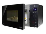 LG Mikrowelle MH 6535 GIS, schwarz, B:47,6cm H:27,2cm T:38,8cm, Mikrowellen, echte Glasfront, Mikrowelle