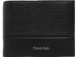 Calvin Klein Schwarzes Portemonnaie Leder