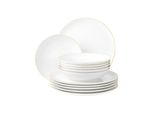 Seltmann Weiden Tafelservice Liberty Goldrand 12Er Set