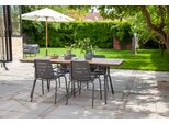 Gartentischgruppe Parc Anthrazit/Teak 5-Tlg.