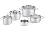 Topf-Set Fissler "Viseo Pro", Silber (Silberfarben), TöPfe, 9-Teiliges Edelstahl-Topfset Mit Superthermic Boden