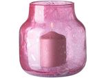 Dekovase Fink "Solea", Fuchsia, B:19Cm H:19Cm T:19Cm Ø:19Cm, Glas, Vasen