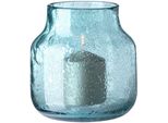 Dekovase Fink "Solea", Petrol, B:19Cm H:19Cm T:19Cm Ø:19Cm, Glas, Vasen