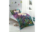 Kinderbettwäsche KAEPPEL Moonshine, bunt, B/L: 135cm x 200cm, 1 Stk., 1 Stk., Renforcé, B/L: 80cm x 80cm, 2 Stk., Renforcé, Obermaterial: 100% Baumwolle, Bettwäsche, Kinderbettwäsche