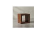 Kadima Design Sheesham Holz Standregal/Beistelltisch: Geradlinig, Handgefertigt, 44X44X33 Cm.