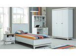Jugenbett Kindermöbel Kinderbett Komplette Weiß Holz Set 4tlg Modern