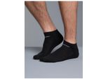 FüßLinge Trigema "Trigema Sneaker-Socken Im Doppelpack", Herren, Gr. 43-46, Schwarz, Baumwollmischung, Socken