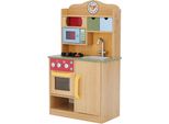SpielküChe Teamson™ Kids "Little Chef Florence Classic", Bunt, SpielküChen, Kinderb:30Cm H:90Cm T:30Cm, Kunststoff, Mdf, Mit Drehbaren BedienknöPfen Mit KlickgeräUsch, B:30Cm H:90Cm T:30Cm