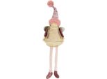 Engelfigur I.Ge.A. "Engel", Rosa, B:10Cm H:40Cm, Kunststoff, Polyester, Dekofiguren, Engelfigur, Dekofigur