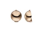 Paar Ohrclips Jobo, Rosa (RoséGoldfarben), Ohrringe, Damen, 15,9Mm, Silber 925 (Sterlingsilber), Rund 925 Silber RoséGold Vergoldet