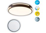 NÄVe Led Deckenleuchte "Ventura", Schwarz (Schwarz, Weiß), 1, Ø 40Cm H: 6Cm, 1 Stk., Leuchten, Led Deckenleuchte >>Ventura<<,Dimmbar, Mit Fernbedienung,Schwarz/Weiß, Led Deckenleuchte