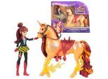 Unicorn Academy - Valentina Und Einhorn Cinder, Spielfigur Mit Echter MäHne Und Schweif Sowie BüRste
