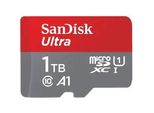 SANDISK Speicherkarte microSDXC Ultra, Adapter Mobile, grau, 1000 GB, Speicherkarten