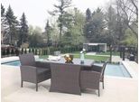 Balkonset 3-Tlg. Braun