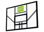 EXIT Galaxy Basketballbrett, Basketballständer, für Kinder, Outdoor