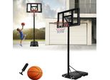 LARS360 Basketballkorb für Indoor Outdoor Basketballständer Höhenverstellbar 230-305cm Basketballanlage mit Ständer