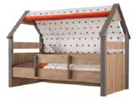 Kinderbett Bett Bettrahmen Kinderzimmer Holz Braun Betten Kindermöbel