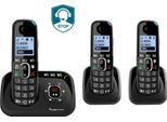 Audioline BigTel 1583 DECT Grosstastentelefon schwarz - Telefon - Anrufbeantworter