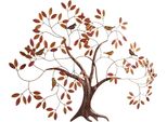 Wanddekoobjekt HOME AFFAIRE Baum, braun, B:121cm H:87cm T:9cm, Metall, Wanddekoobjekte, Wanddeko, Wanddekoration, aus Metall, Wohnzimmer