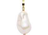 Charm-EinhäNger Leonardo "AnhäNger Wilma Clip & Mix", Gold (Gelbgoldfarben, Weiß), Charms, Damen, Edelstahl, Perlen, Mit Perle (Imitiert)