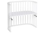 Babybay Beistellbett Babybay Original, Weiß, Holz, Buche, 46x79x87 cm, EN 71, Lattenrost stufenlos höhenverstellbar, Babymöbel, Babybetten, Beistellbetten