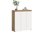 Mehrzweckschrank Home Affaire "Cipela, 105X111 Cm, Viel Stauraum, Variable EinlegeböDen, Universal", Weiß, B:105Cm H:111Cm T:37Cm, Fsc-Zertifizierter Holzwerkstoff, SchräNke, Mehrzweckschrank, Schuhschrank, Kleiderschrank, Universalschrank, Aktenschrank, Schrank