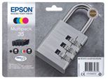 Epson Original 35 Schloss Druckerpatronen 4Er Multipack Schwarz Cyan Magenta Gelb (C13T35864010)