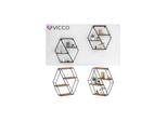 Vicco Loft Wandregal Fyrk GewüRzregal Industrial KüChenregal Eckig BüCherregal