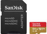 SANDISK Speicherkarte Extreme 64GB, bunt (rot, goldfarben), 64 GB, Speicherkarten, Speicherkarte