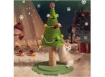 Kratzbaum, Katzenkratzbaum, Katzen-Weihnachtsbaum, Katzenturm, Sisal-Katzenkratzbaum, Kratzbaum für Hauskatzen (Groß: 40 x 65 cm / 15,7 x 25,6 Zoll)